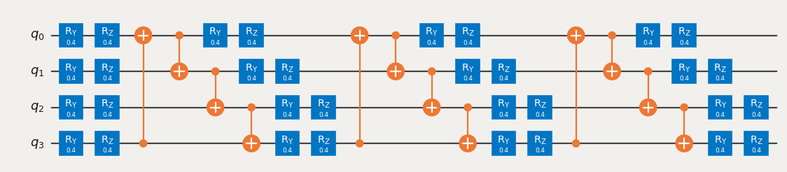 Quantum circuit diagram